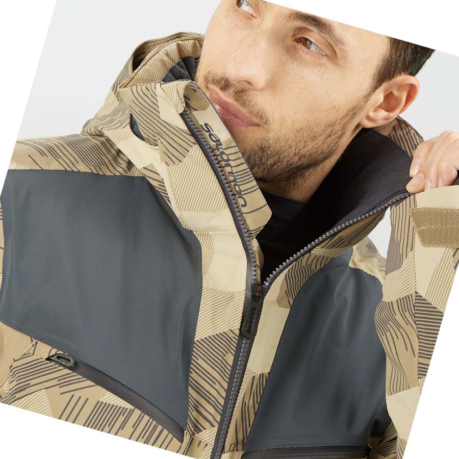 Chaquetas De Esquí Salomon BRILLIANT Hombre Marrom | MX 3326VRW